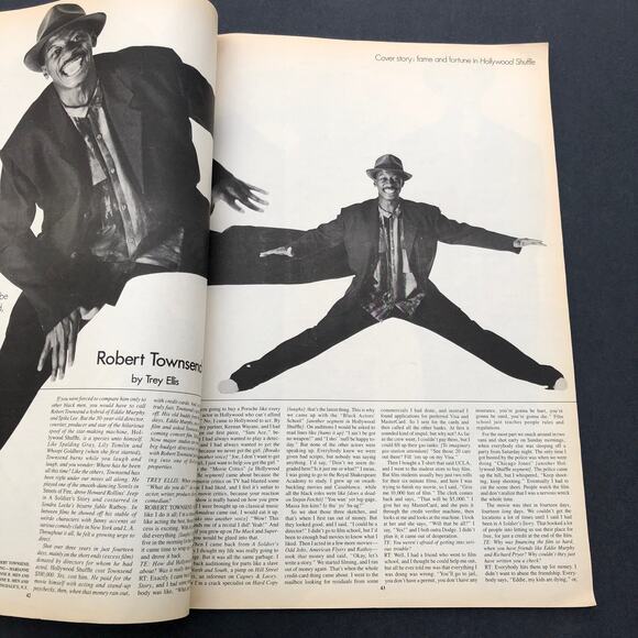 INTERVIEW Robert Townsend WARHOL May 1987 magazine Mary Stuart Masterson - Picture 9 of 15